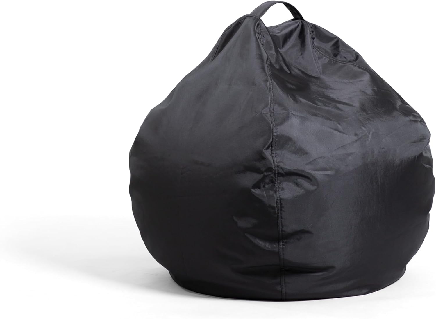 Big Joe Black Bean Bag Chair: Durable Smartmax Blend, 2ft Teardrop