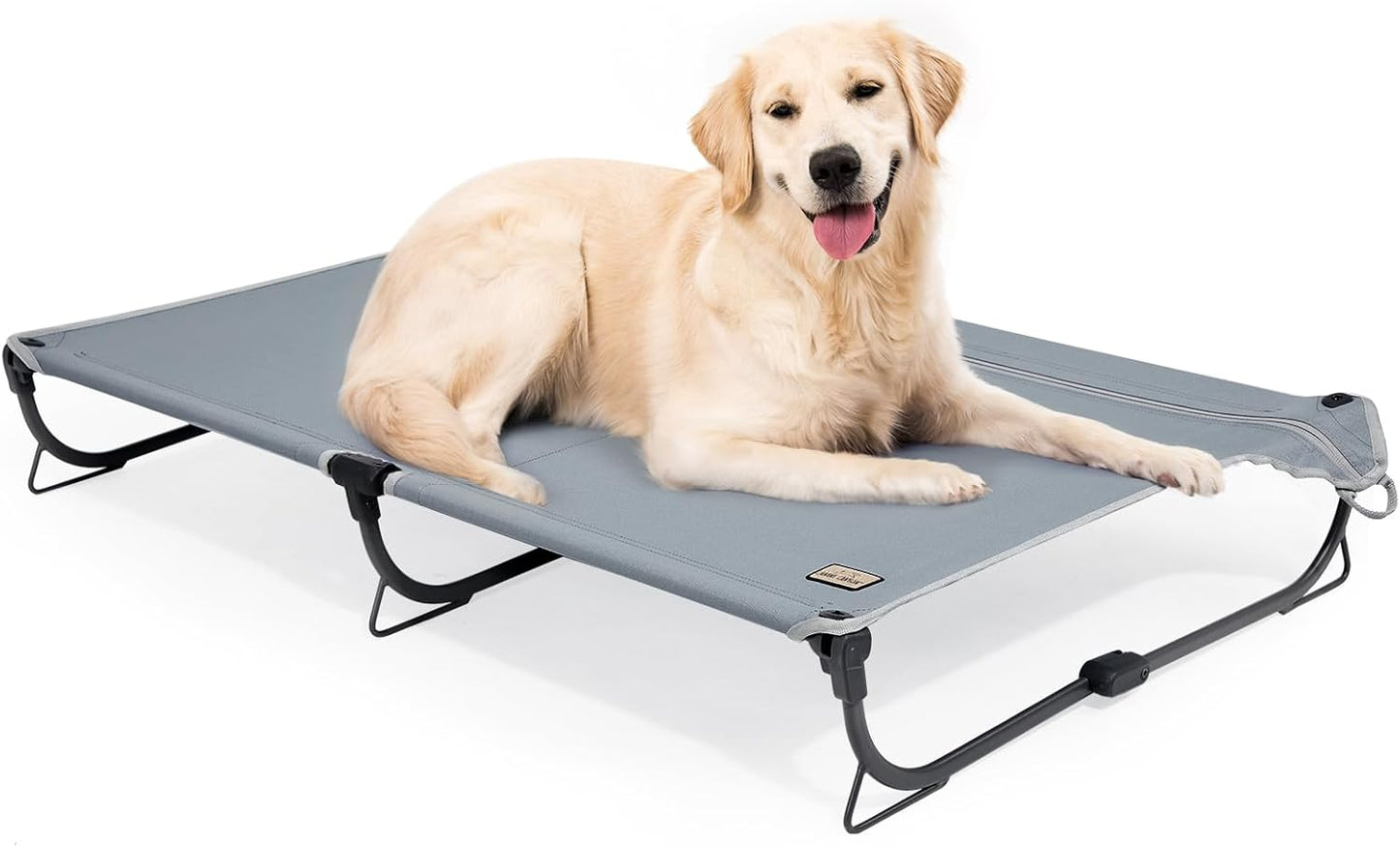 Daisy Cot Large Foldable Elevated Dog Bed for Outdoor Comfort