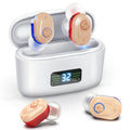 PUMWHIP Hearing Aids Noise-Canceling Mini ITE - Long Battery Life