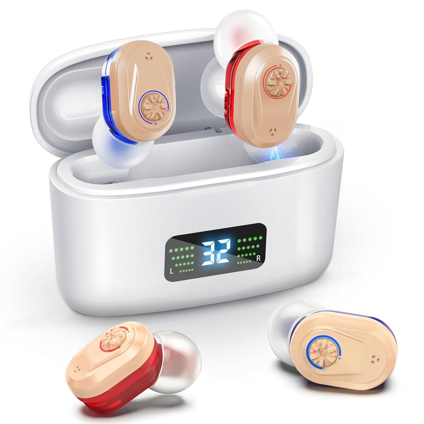 PUMWHIP Hearing Aids with Noise-Canceling and Long Battery Life