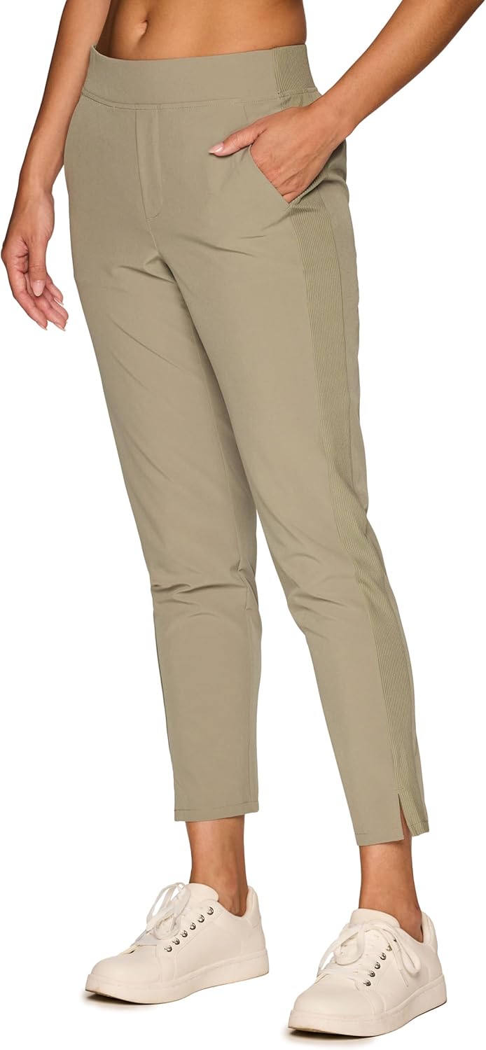 RBX Women's Ankle Pant - Quick Drying Lightweight Stretch Pants