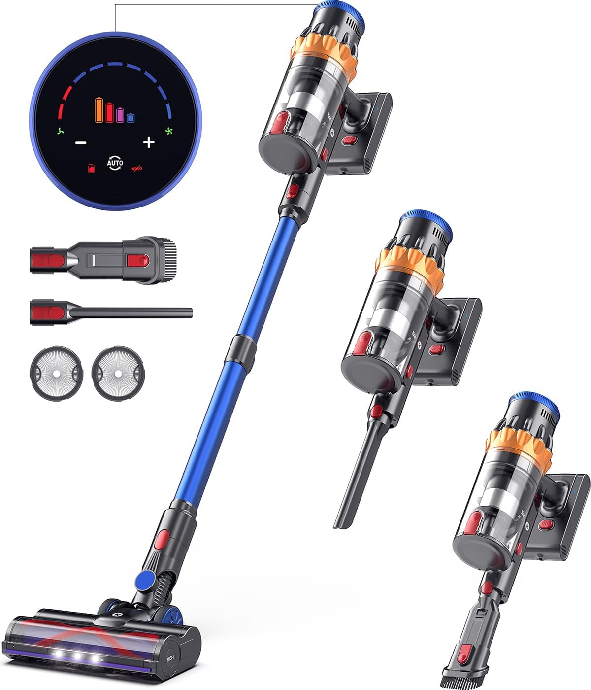 Max Power Cordless Vacuum: 65Mins Runtime