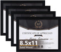 KINLINK 8.5x11 Picture Frames Set of 4 for Certificates and Photos