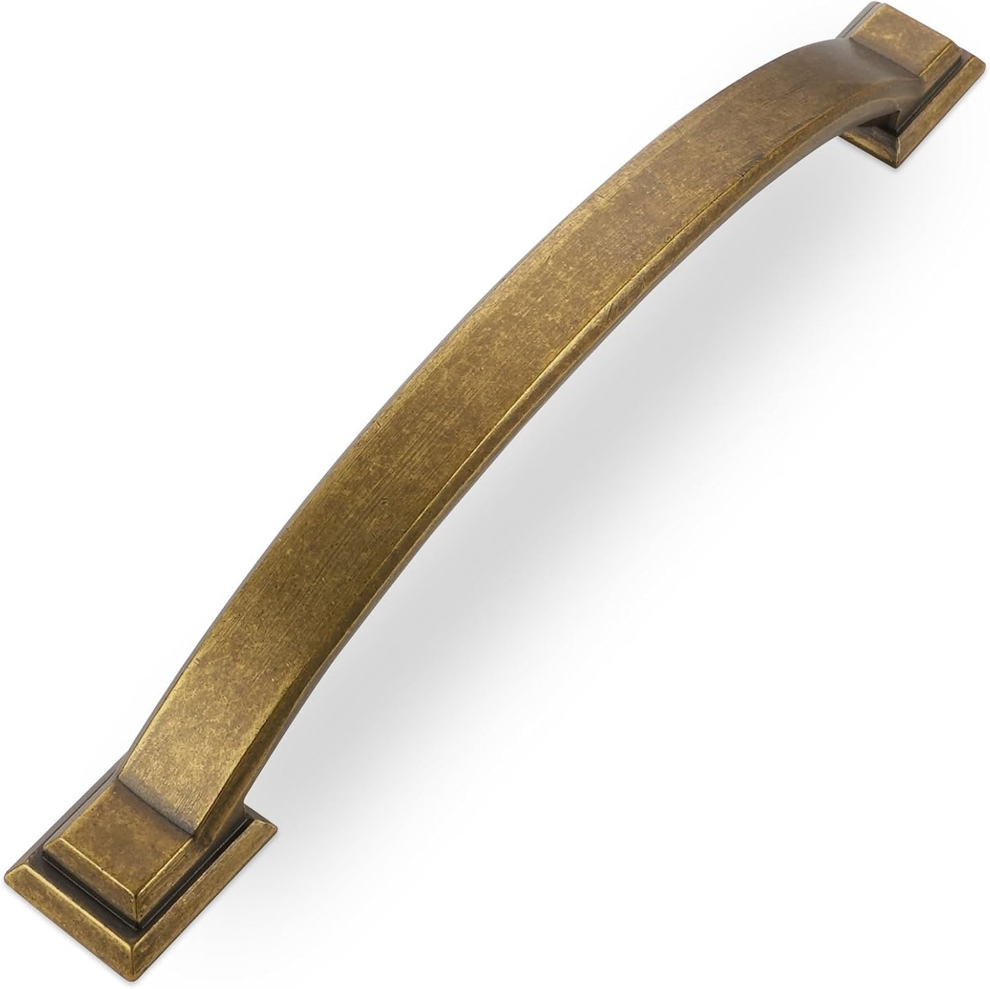 10 Pack 6-1/4 Inch Antique Brass Cabinet Pulls for Kitchen