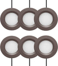 2.75 in 3000K Dimmable LED Puck Lights Kit - Plug-in Set of 6