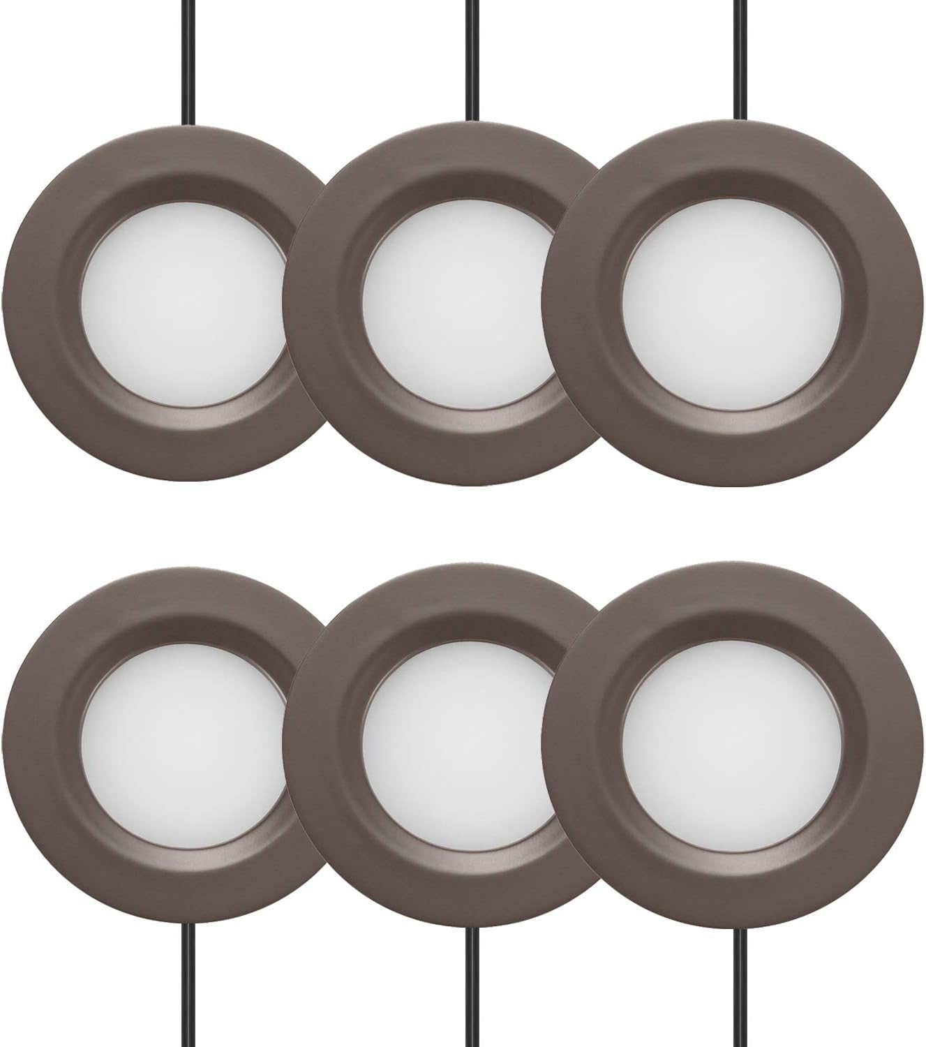 GETINLIGHT 2.75in Wide Dimmable LED Puck Lights Kit for Home