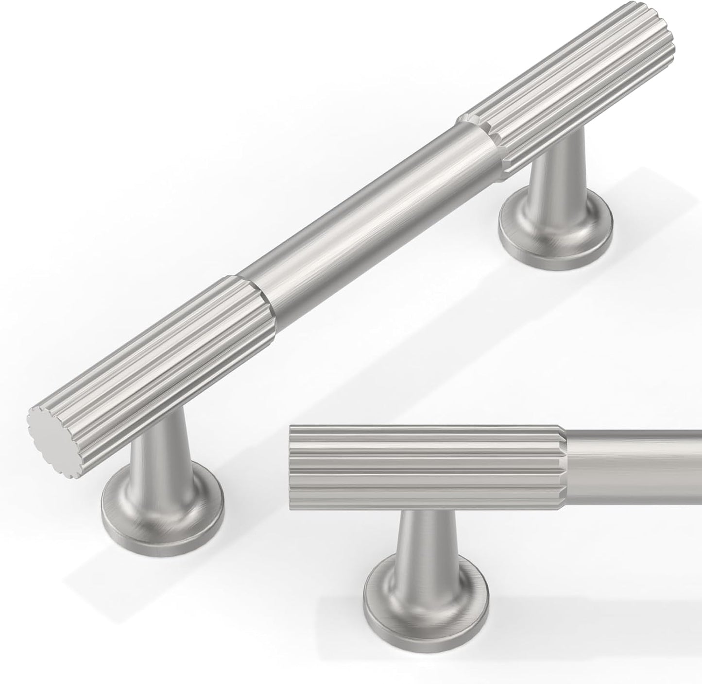 10 Pack Brushed Satin Nickel Cabinet Pulls for Kitchen Use