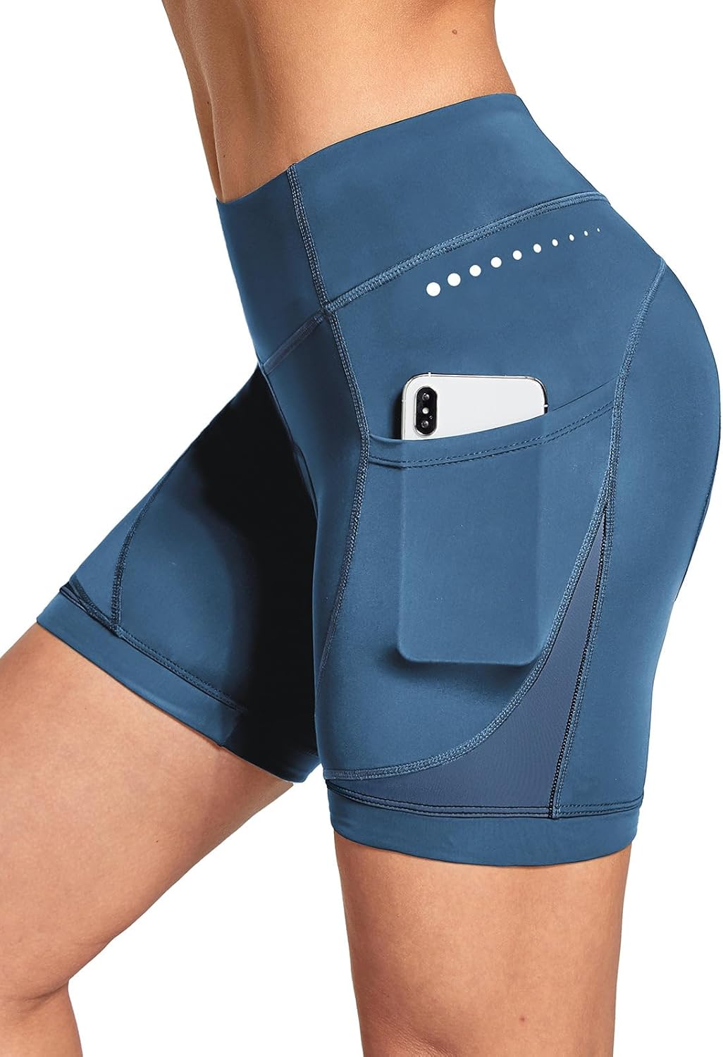 4D Padded Bike Shorts for Women with Gel Padding and Pockets