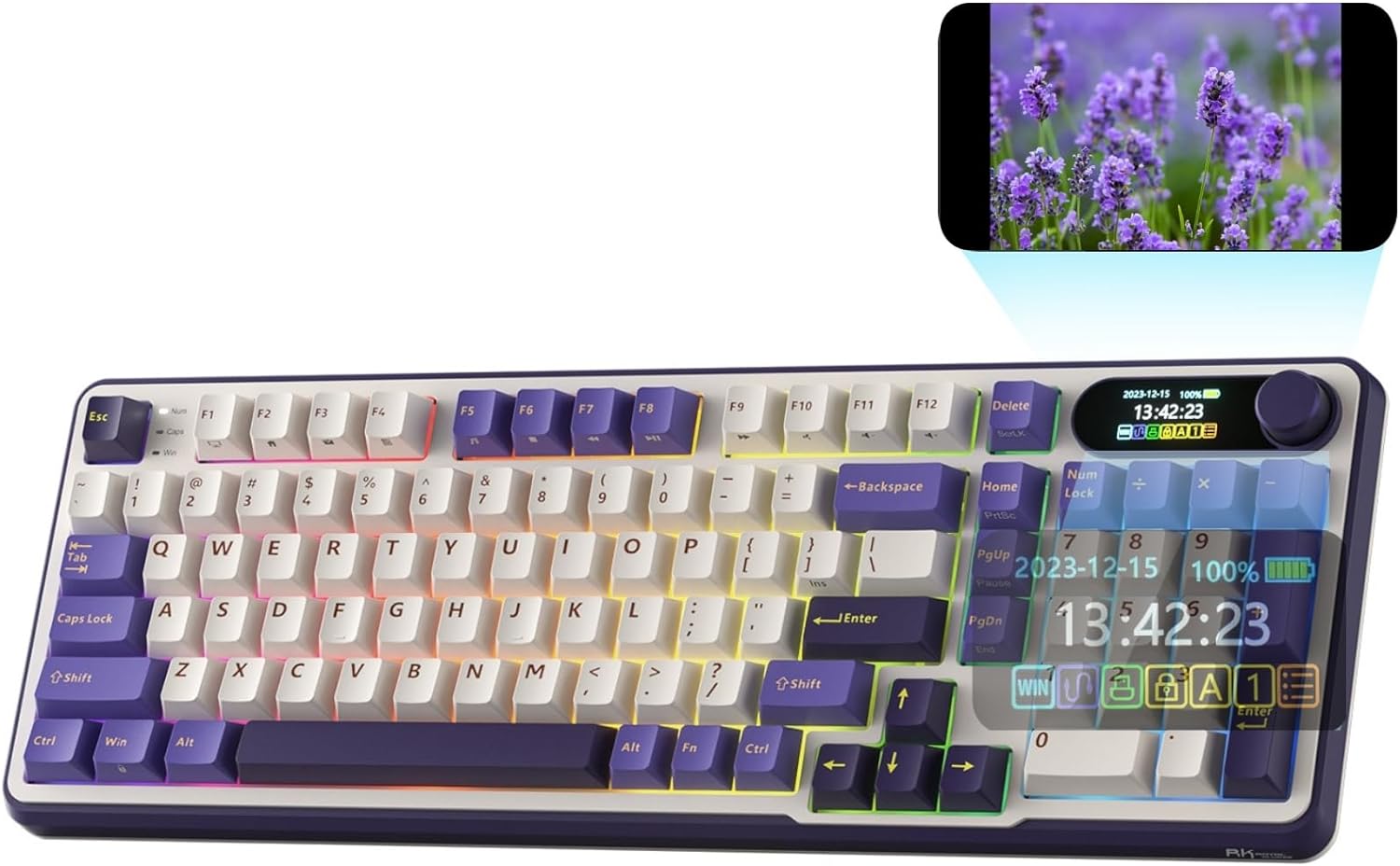 RK S98 Mech Keyboard: Smart Display, Wireless, Hot Swappable