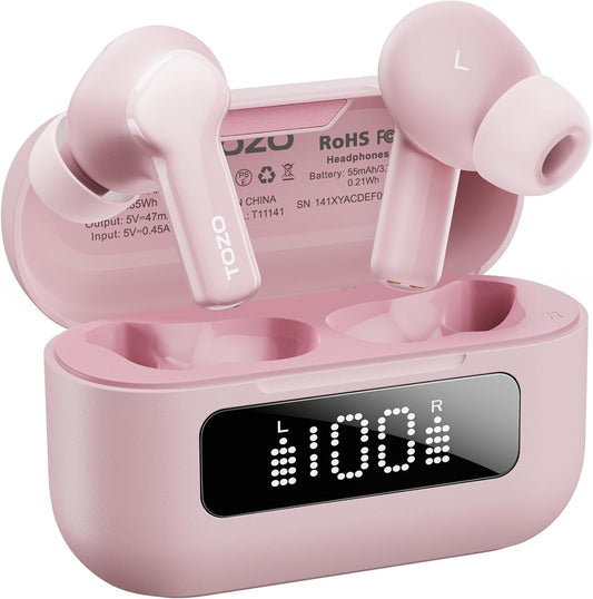 TOZO Hybrid ANC Earbuds: 55H Playtime