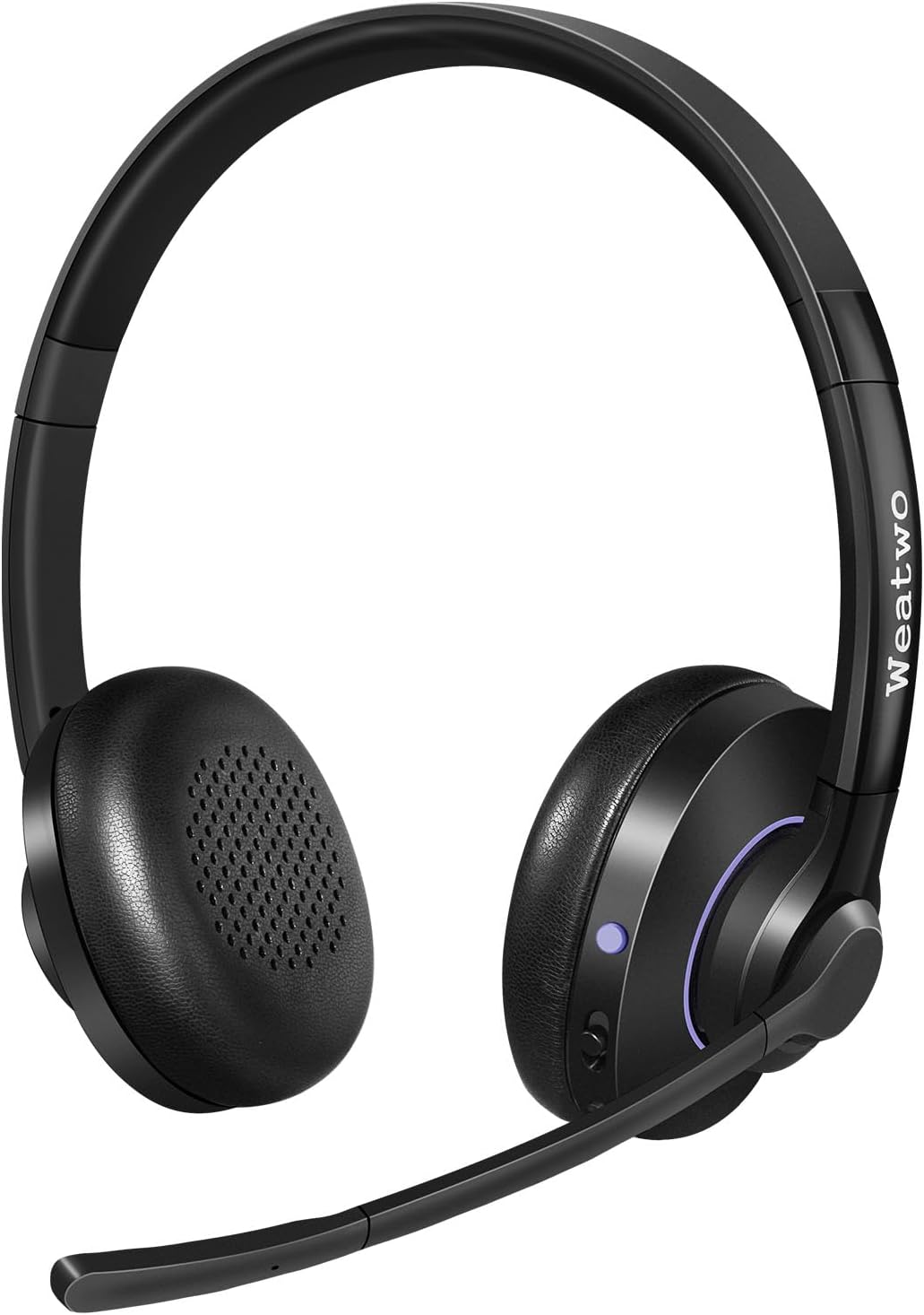 Weatwo Dual Mic Noise Cancelling Bluetooth Headset | 30H+ Talk Time