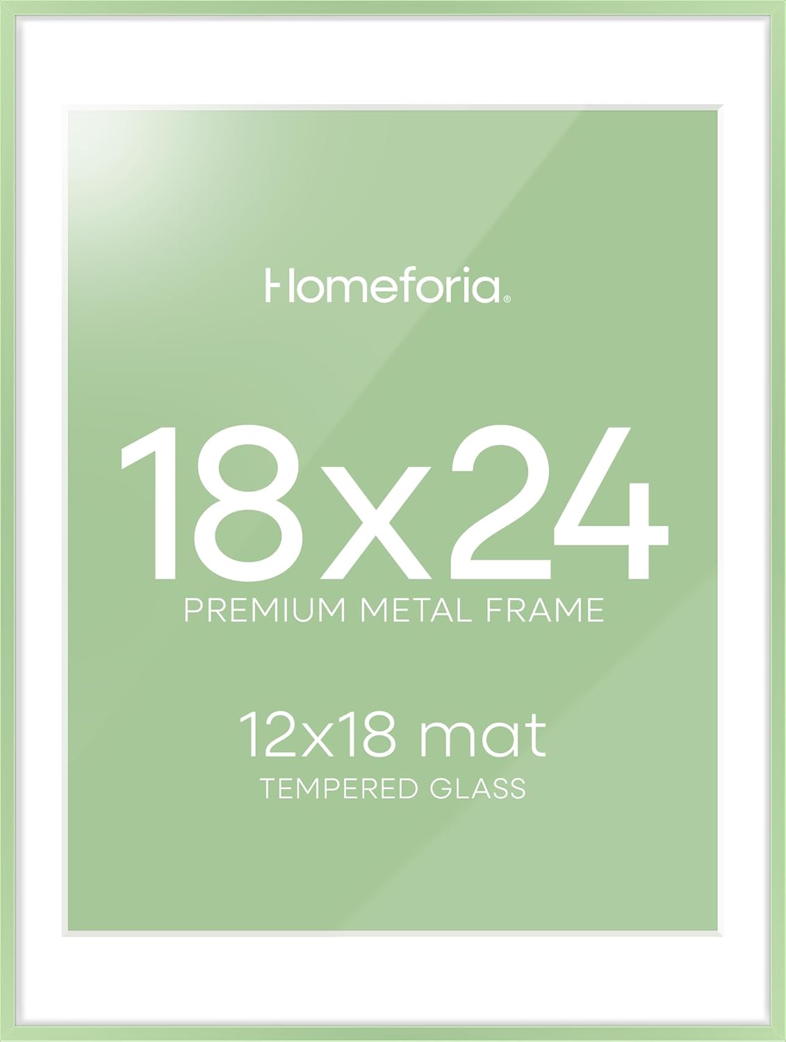 Sage Green 18x24 Frame with Mat for Stunning Art Display