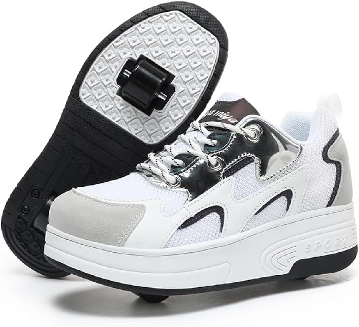 Wooowyet Roller Skate Shoes for Kids - Fun Rechargeable Sneakers