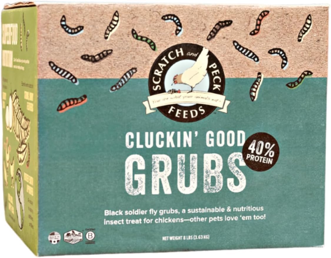 Cluckin' Good Grubs for Chickens - Natural Protein Treats