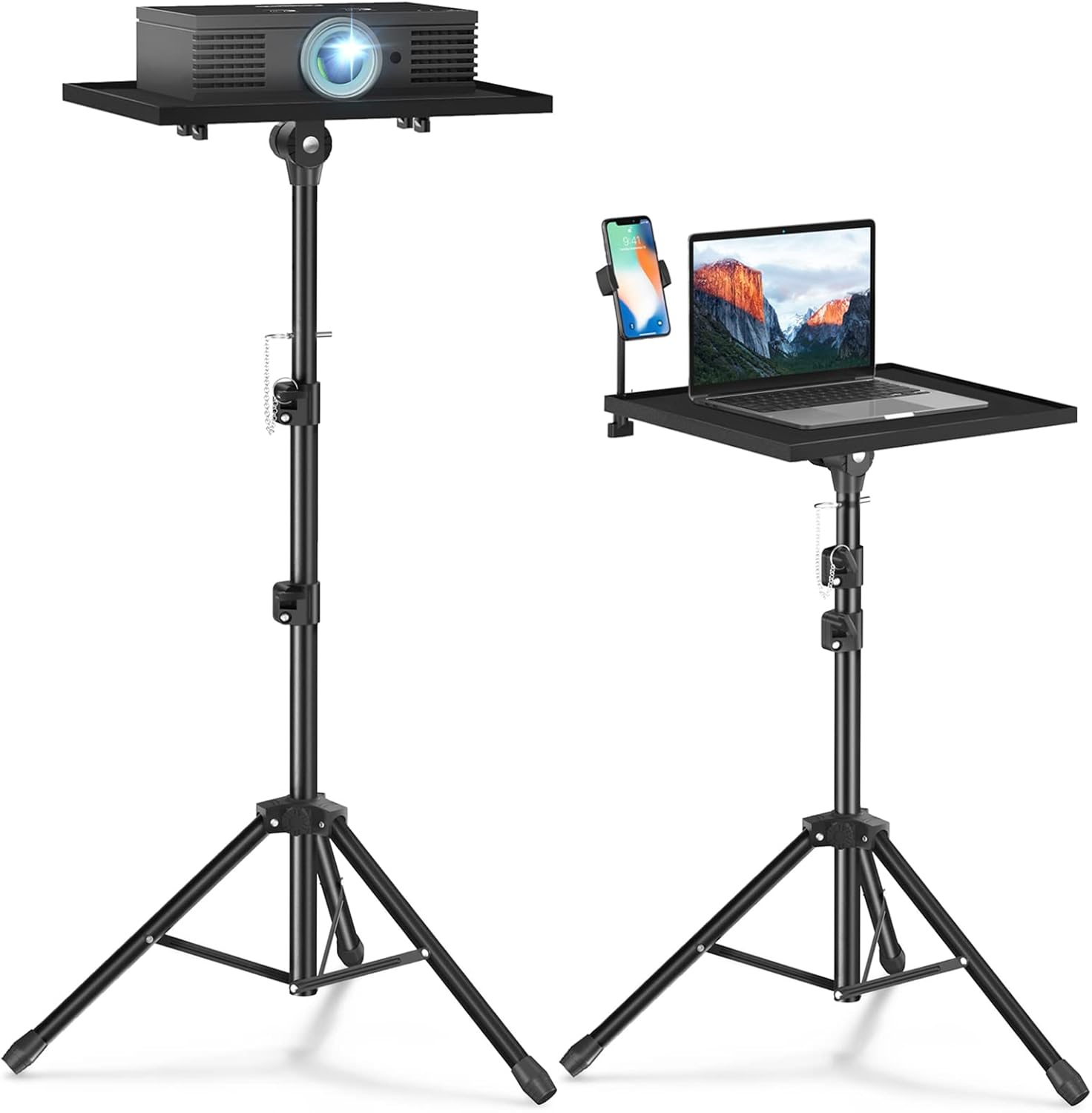 Adjustable Laptop Projector Stand - Height 22-47 Inch