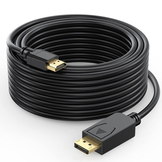 DisplayPort to HDMI Cable 30FT 4K for Long Distances
