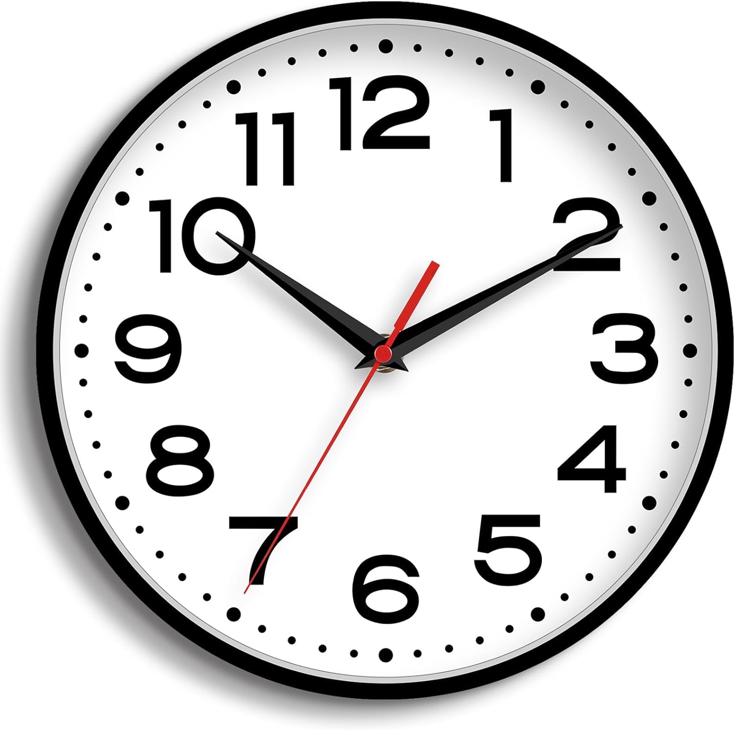 Silent Non-Ticking 18 Inch Wall Clock for Modern Decor