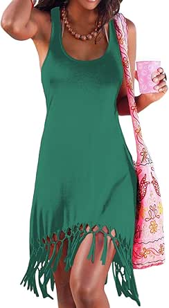 Pinziko Women's Summer Swimsuit Beach Dress Cover Up for Vacation