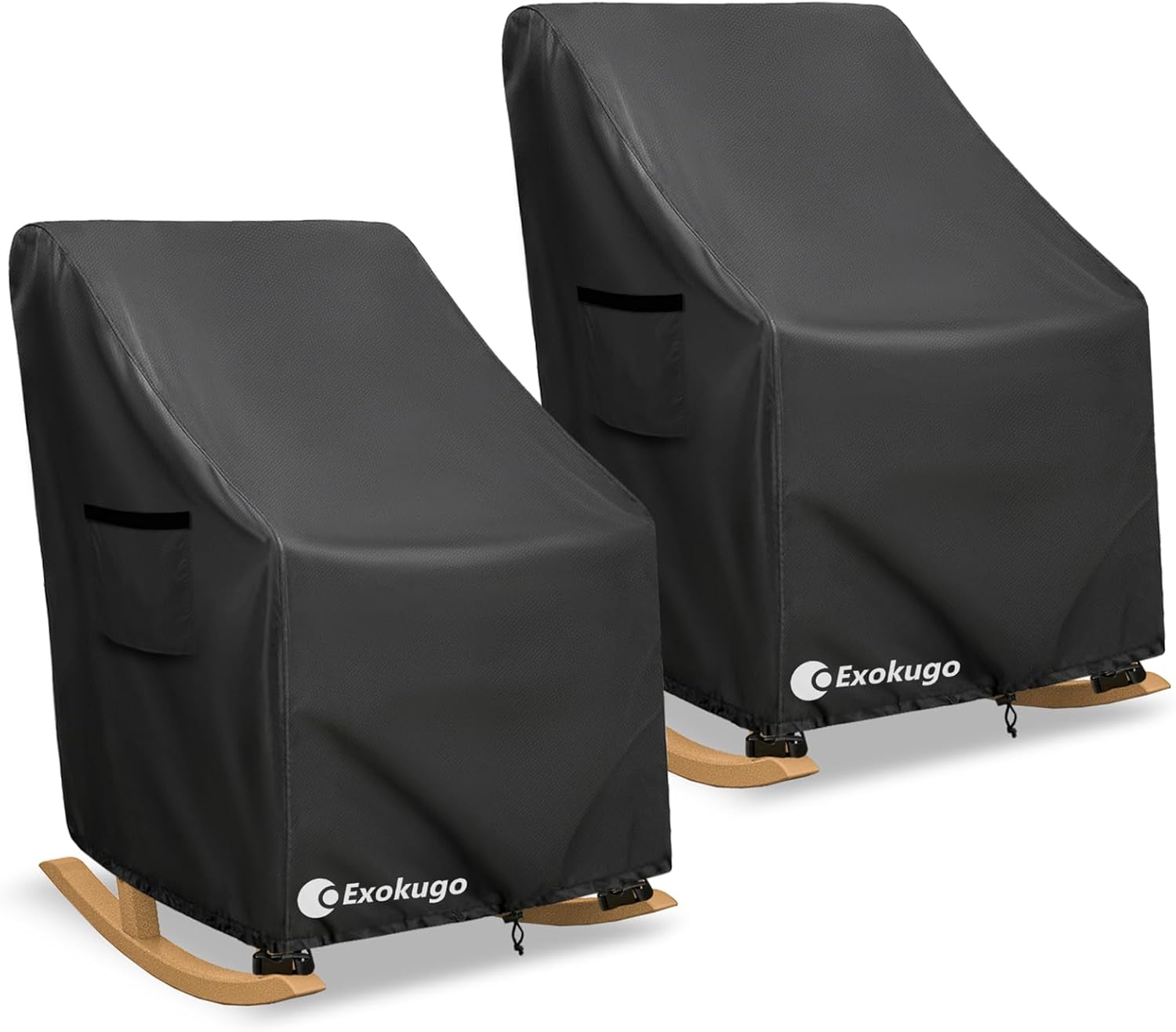 Heavy Duty Waterproof Rocking Chair Cover 2 Pack for Outdoors