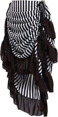 Women's Victorian Steampunk Skirt Pirate Costume Burlesque - Ruffled