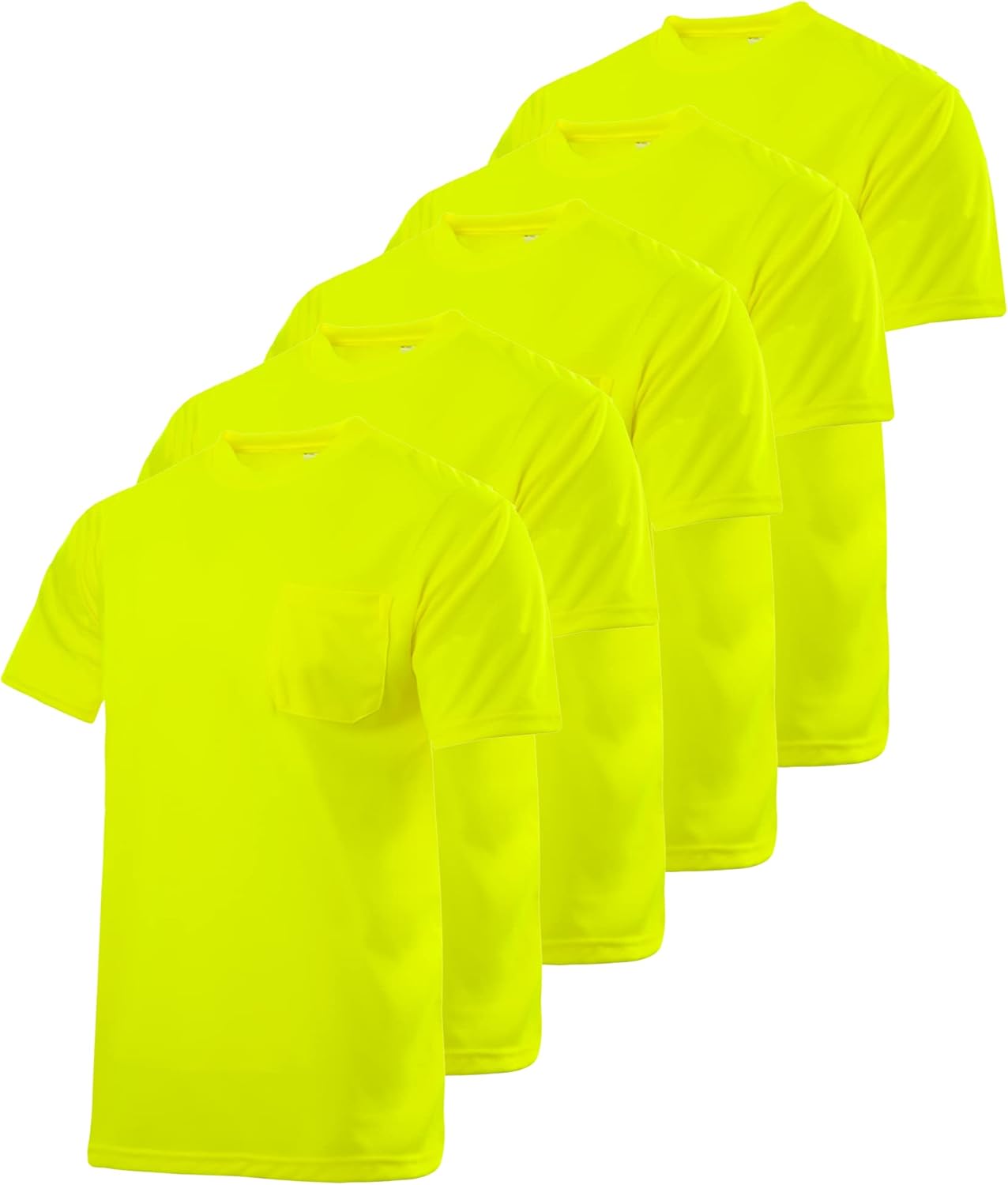 JORESTECH Pack of 5 Short Sleeve T-Shirts for All-Day Comfort