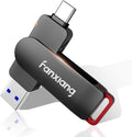 256GB Flash Drive Up to 560MB/s External SSD - Fast Dual USB-C/USB-A