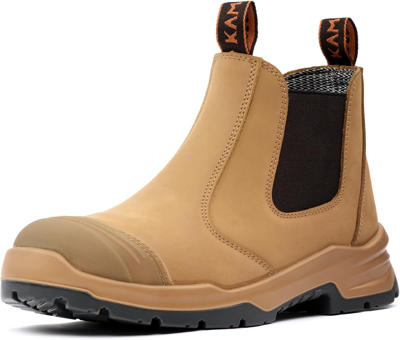 Work Boots for Men with Steel Toe and Slip Resistant Design