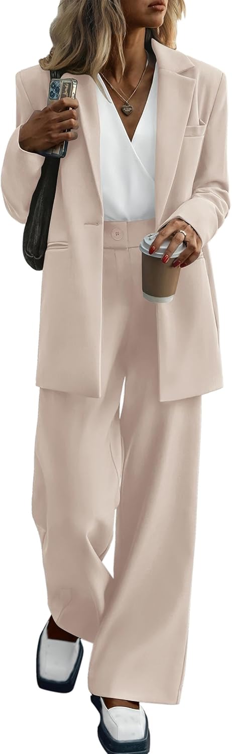 KIRUNDO Women Suits 2 Piece Set for Business Casual Elegance