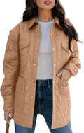 Quilted Jackets for Women Lightweight Button Down Puffer - Cozy Style
