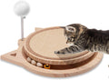 Natural Sisal Cat Scratcher for Indoor Cats with Ball Track