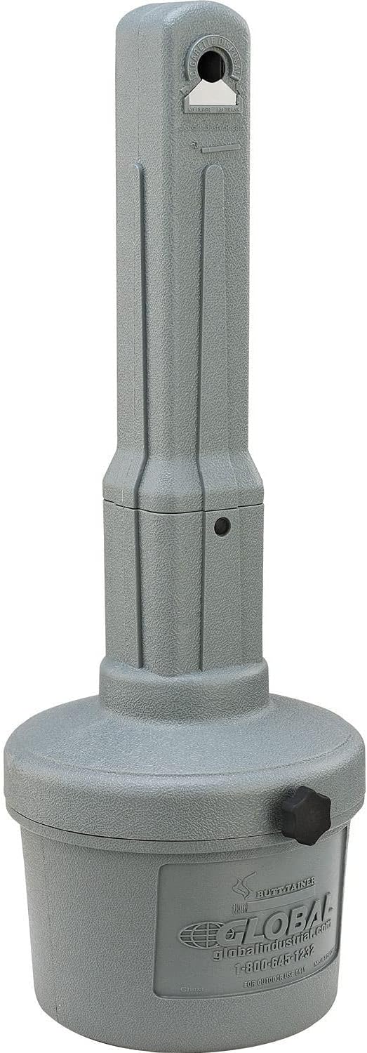 Free Standing Outdoor Cigarette Receptacle Ashtray for Safety