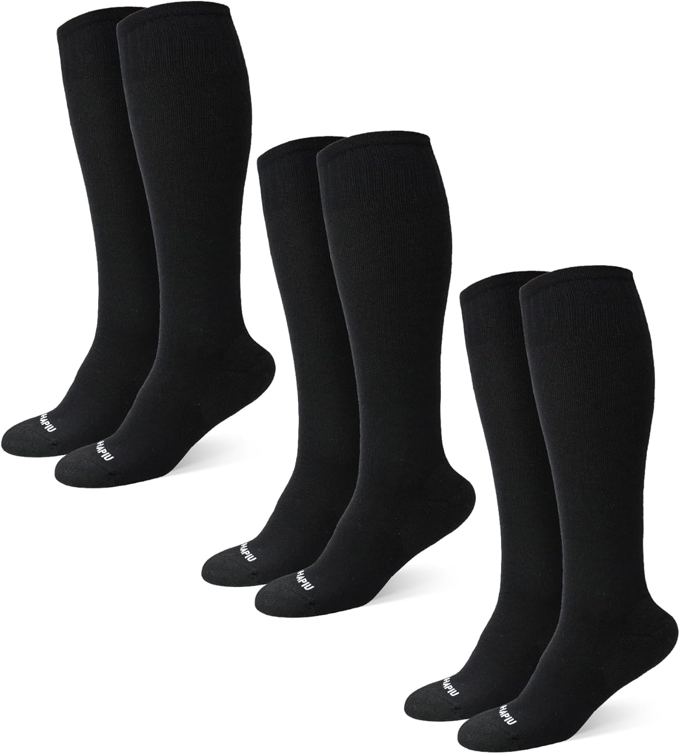 HAPIU Merino Wool Compression Socks for Nurses and Travel