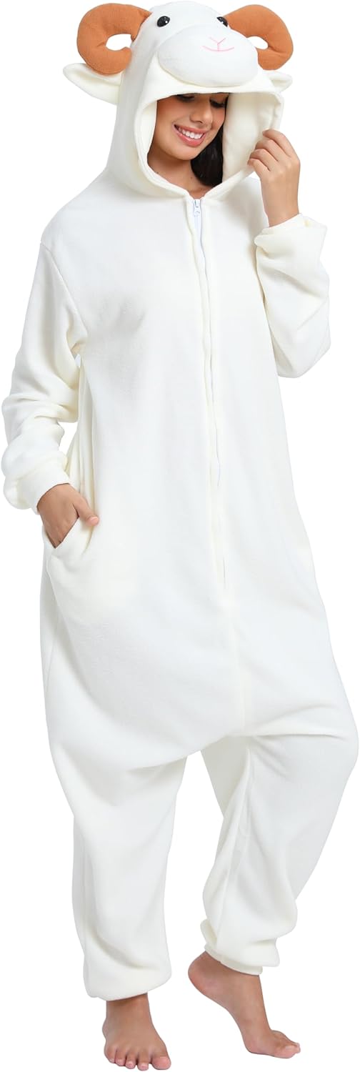 Wishliker Adult Onesie Animal Pajamas for Halloween Fun