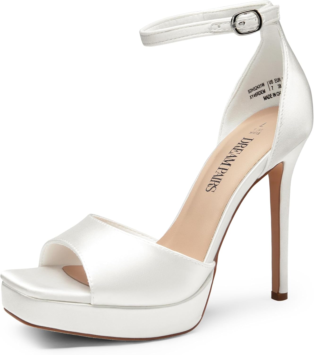 DREAM PAIRS Women's Stiletto High Heels Platform Sandals