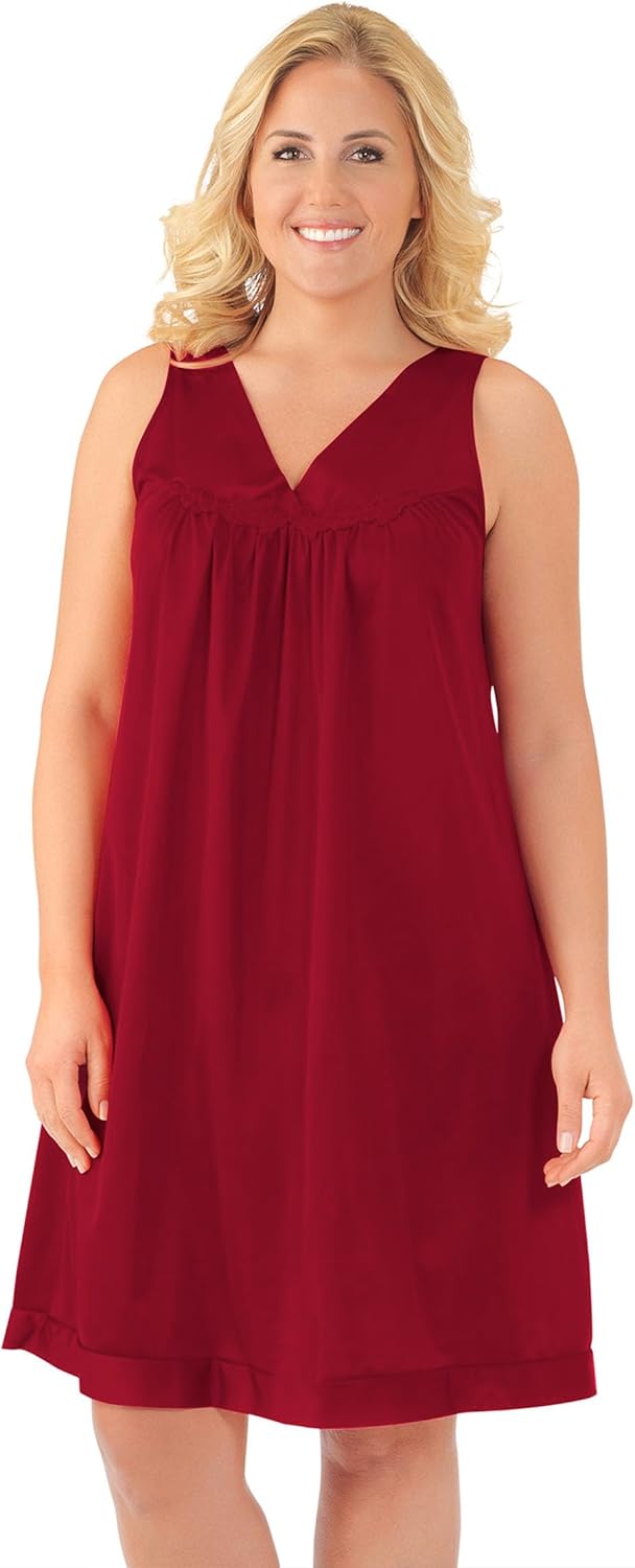 Exquisite Form Women's Sleeveless Short Nightgown for Comfort