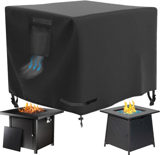 Waterproof 600D Heavy Duty Square Fire Pit Cover - WICKTICK