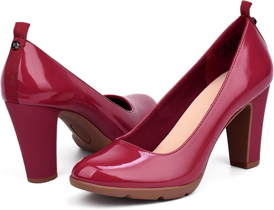 JENN ARDOR Women's Pumps Chunky Heels for Comfort and Style