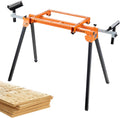 Miter Saw Stand 79in Collapsible Rolling Stand - Heavy Duty 330lb