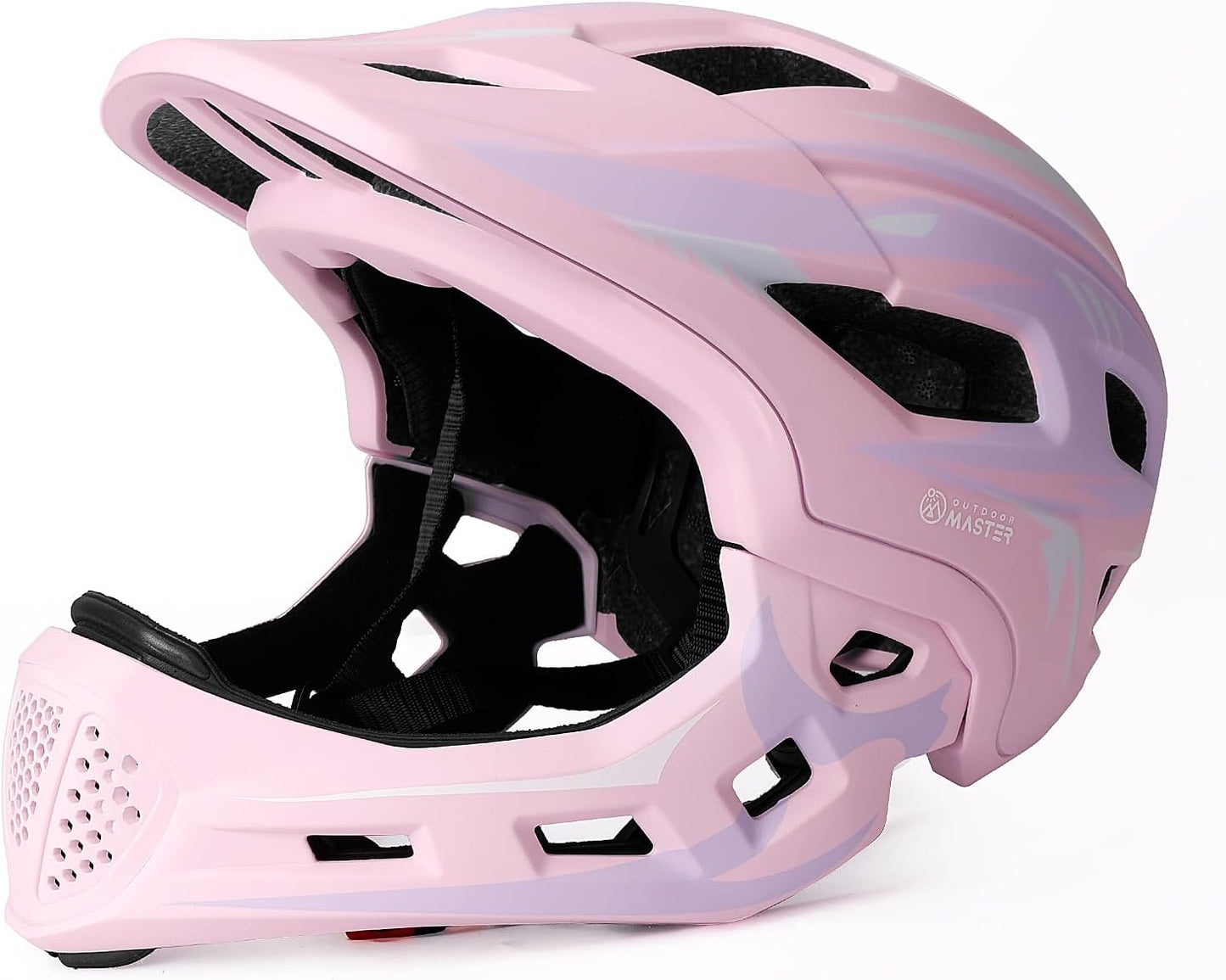 OutdoorMaster Kids Bike Helmet - Adjustable Full Face Safety Gear