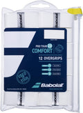 Babolat Pro Tour 2.0 Comfort Overgrip White (12-Pack) - Comfortable