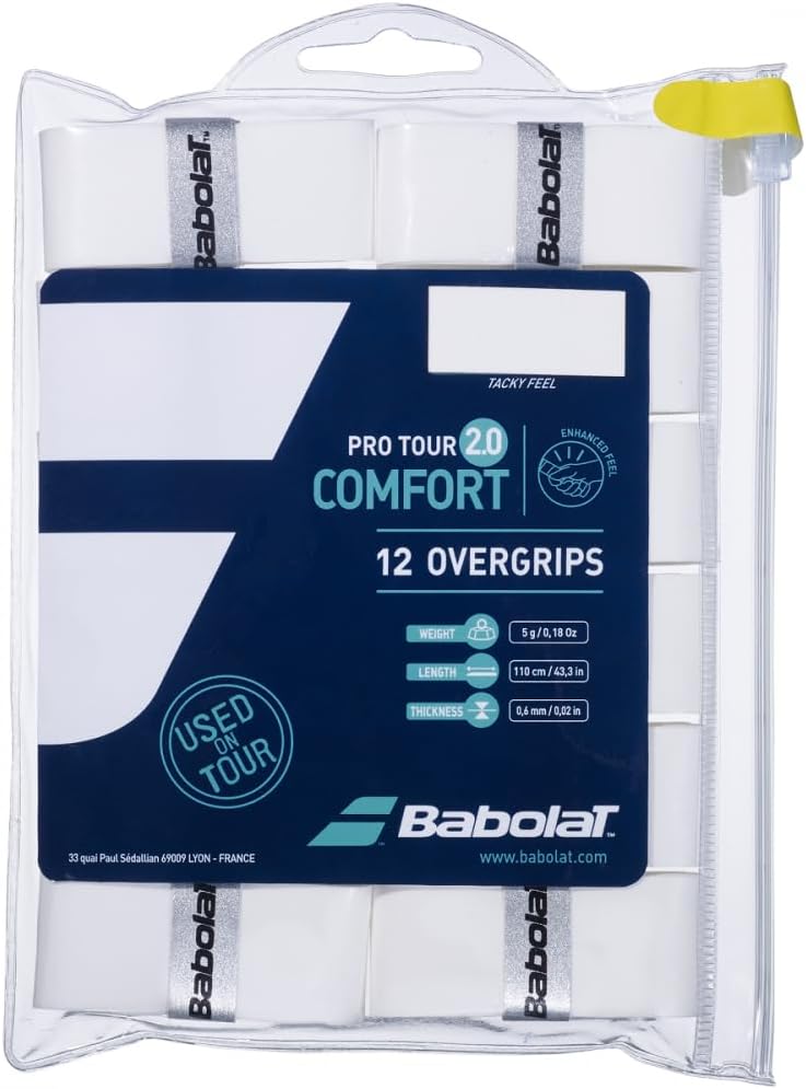 Babolat Pro Tour 2.0 Comfort Overgrip 12-Pack for Players