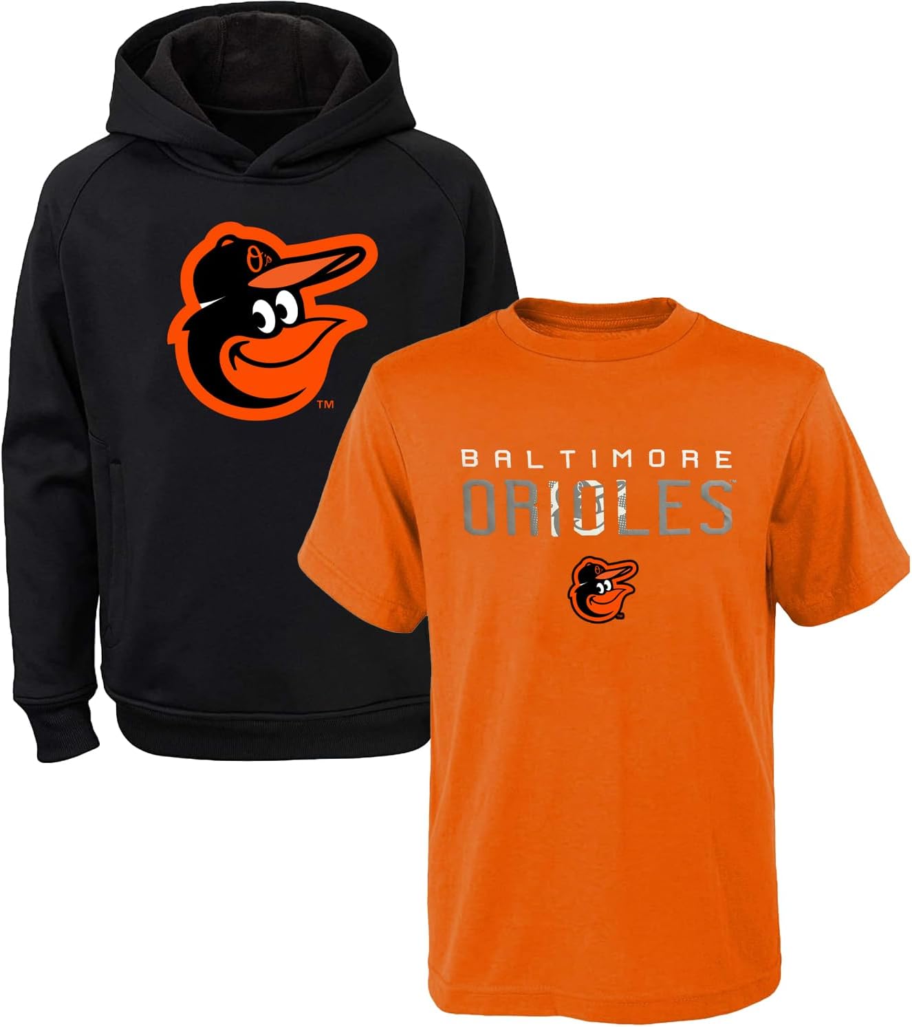 Baltimore Orioles Youth Performance Hoodie & Tee Combo Set