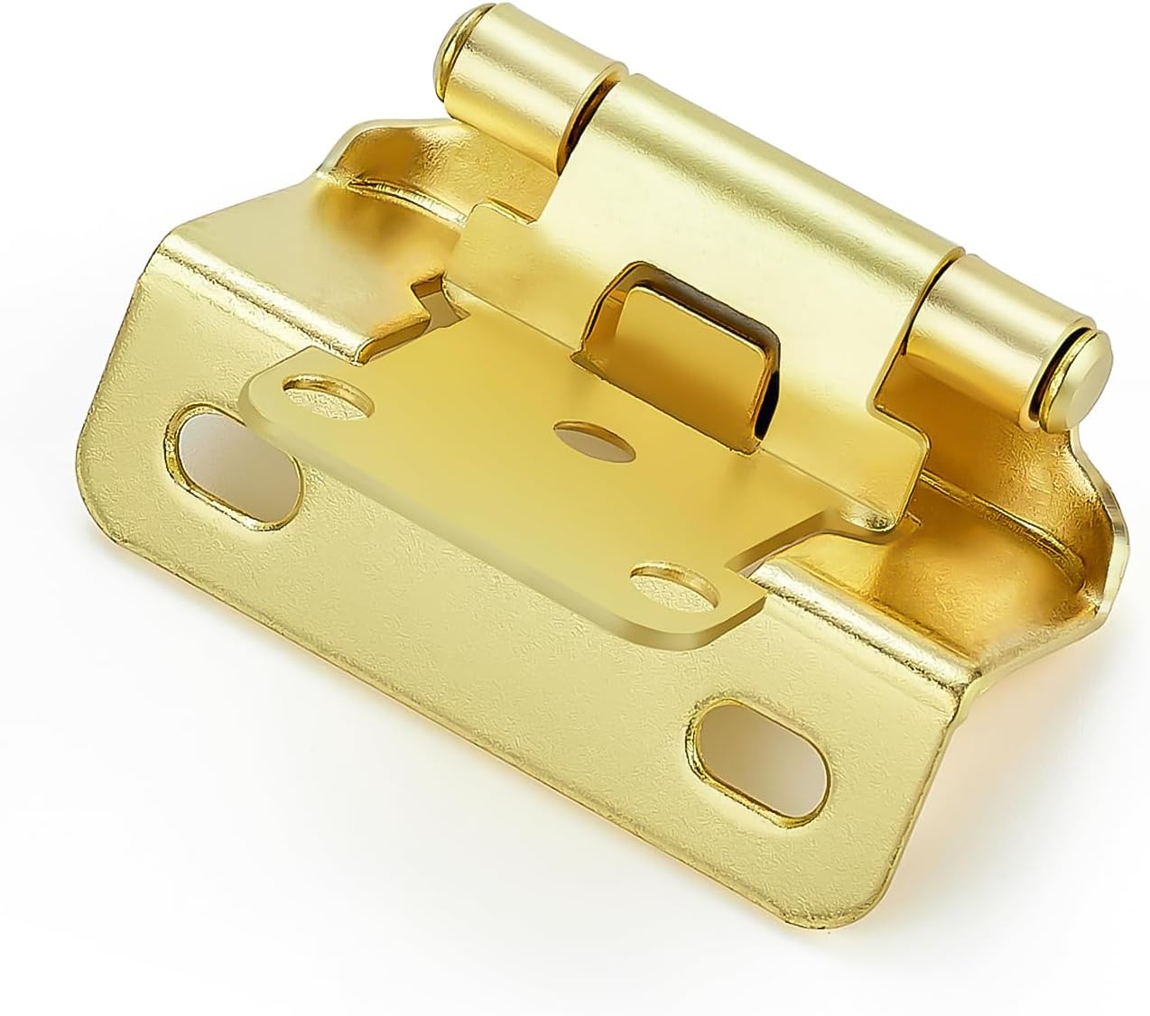 Gold Semi-Overlay Cabinet Hinges for Easy Installation and Use