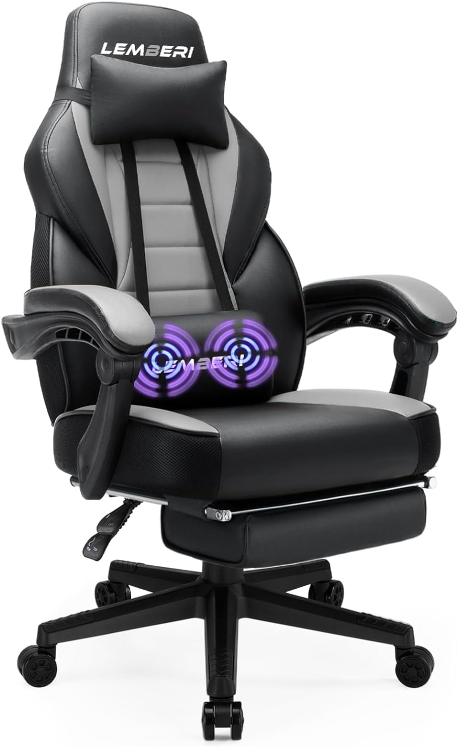 LEMBERI Gaming Chair: Ergonomic 400lb Capacity