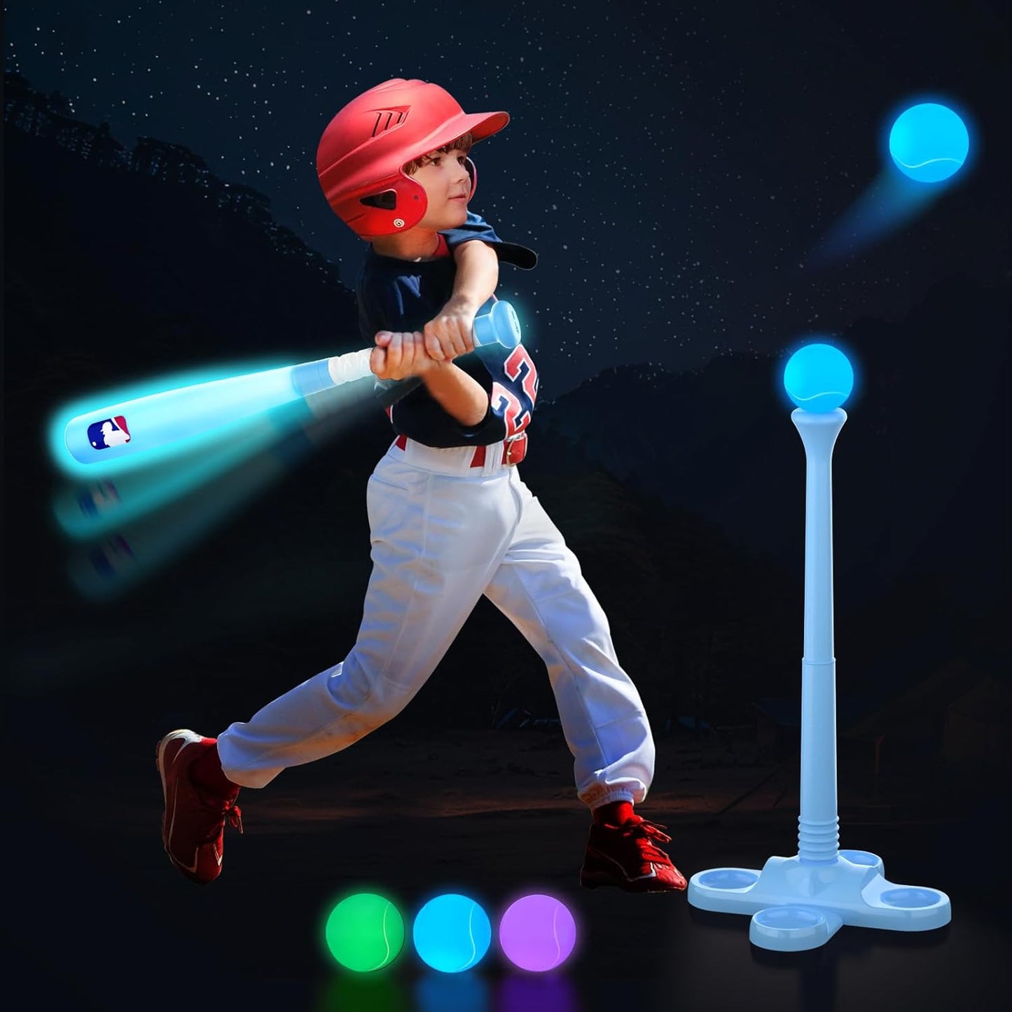 Glow-in-the-Dark Toddler Tee Ball Set