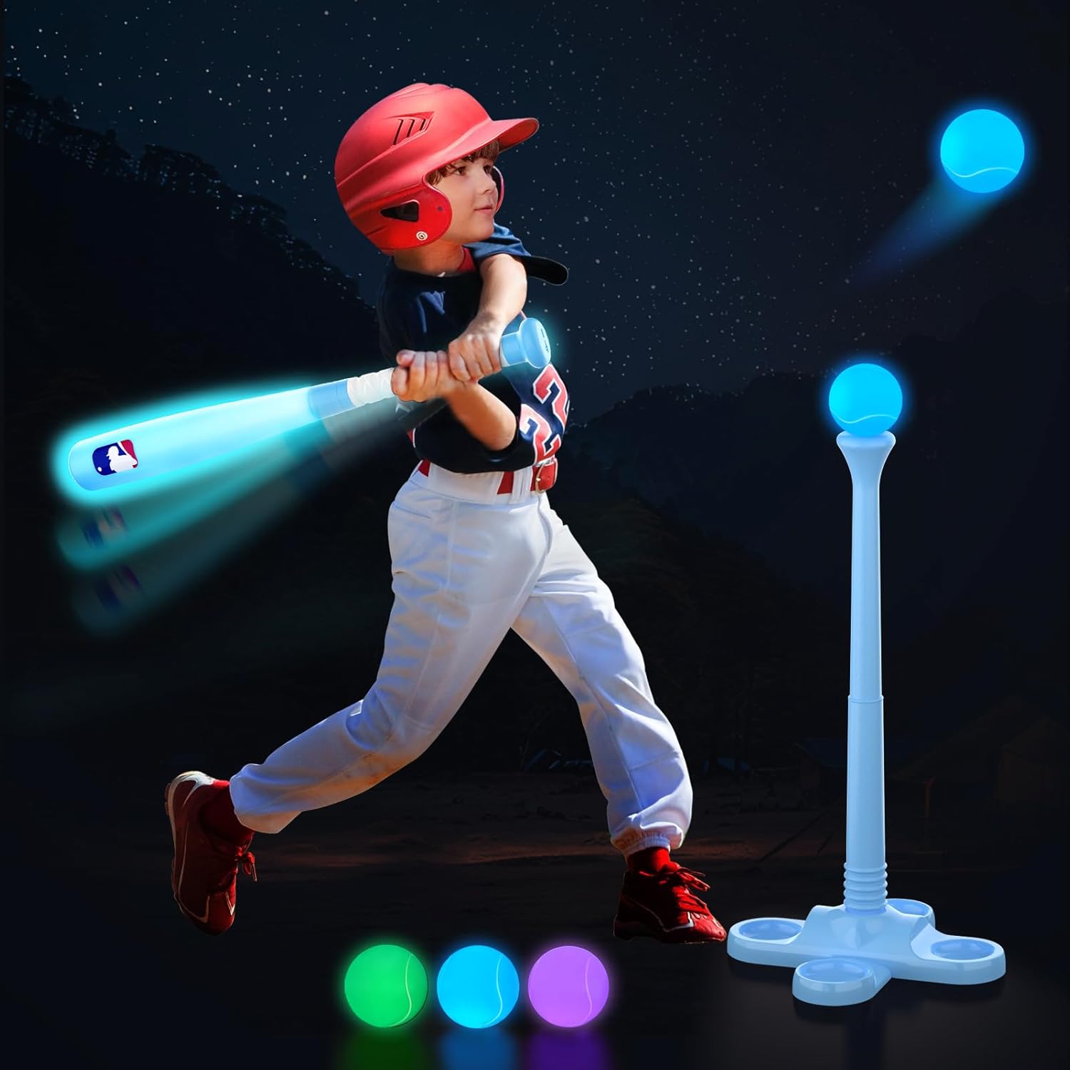 Glow-in-the-Dark Toddler Tee Ball Set