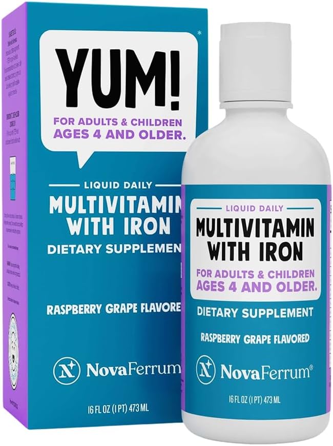 NovaFerrum Yum Multivitamin with Iron for Kids 16 Fl Oz
