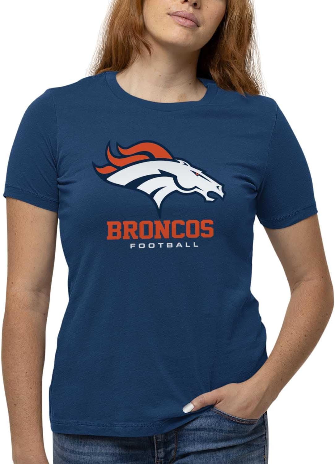 Denver Broncos Women's NFL Ultimate Fan Logo T-Shirt for Comfort