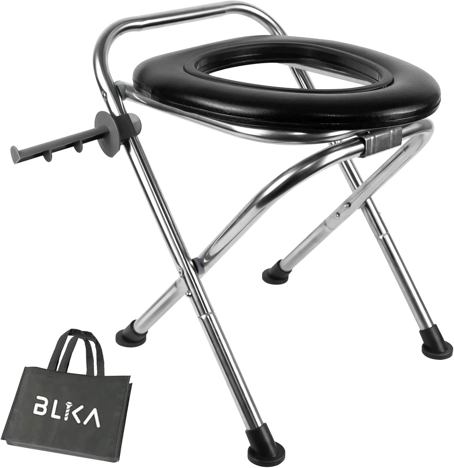 BLIKA Portable Camping Toilet - 350LB Capacity!