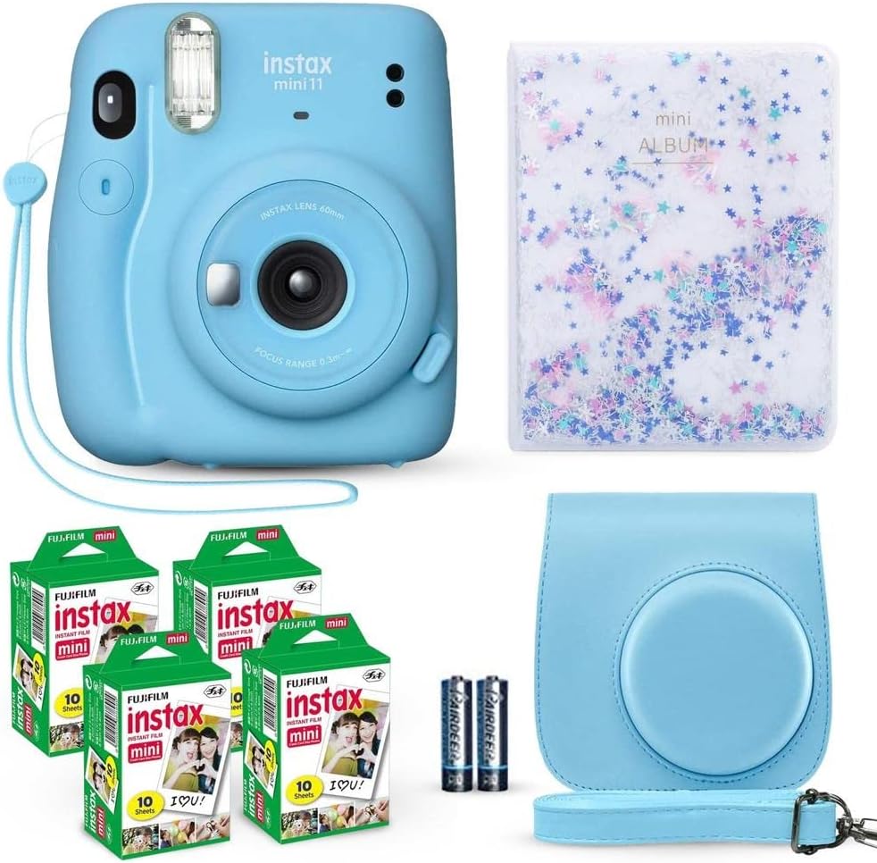 Fujifilm Instax Mini 11 Instant Camera Sky Blue Bundle Review